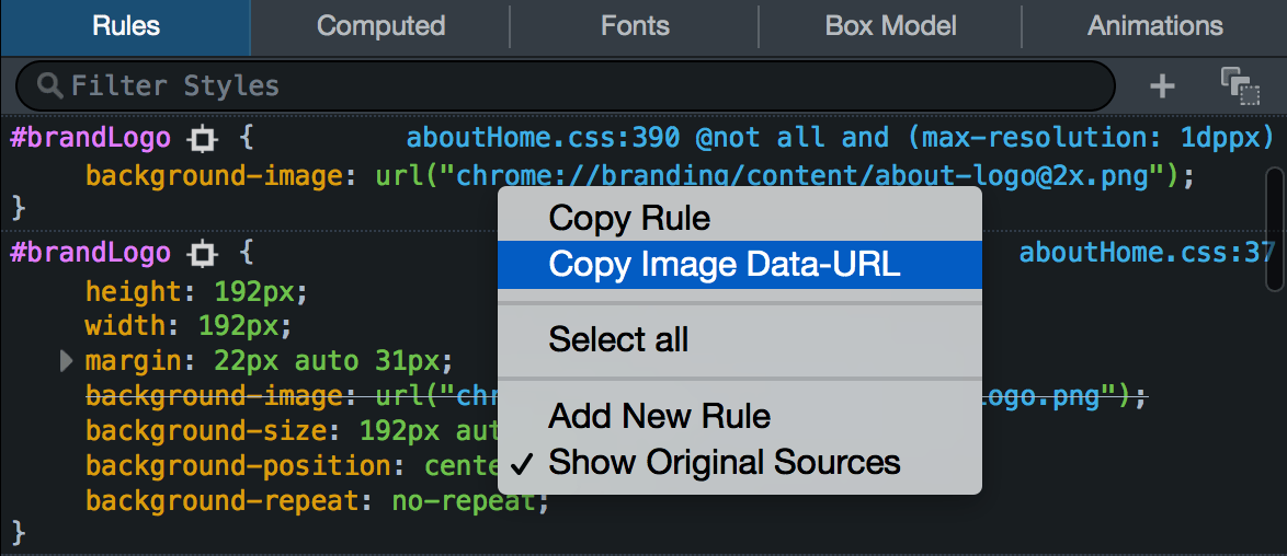 Copy image as data url
